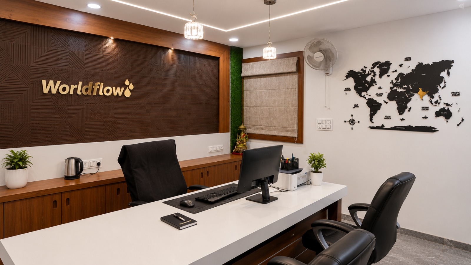 Office Environment at the WorldFlow facility