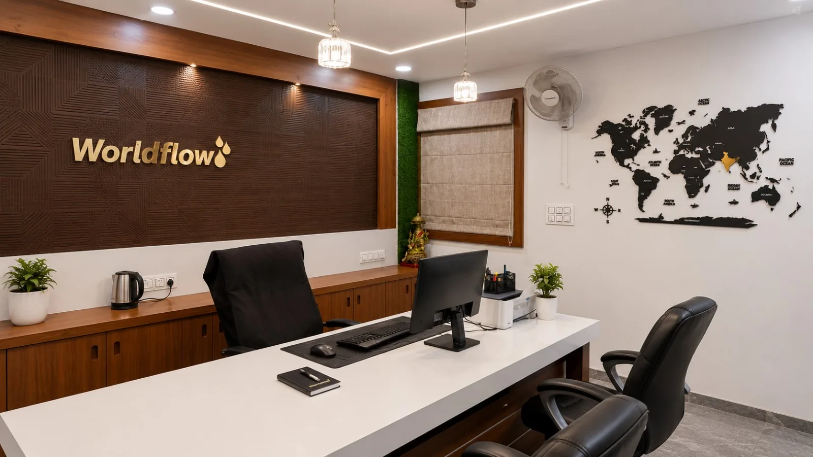 Office Environment at the WorldFlow facility