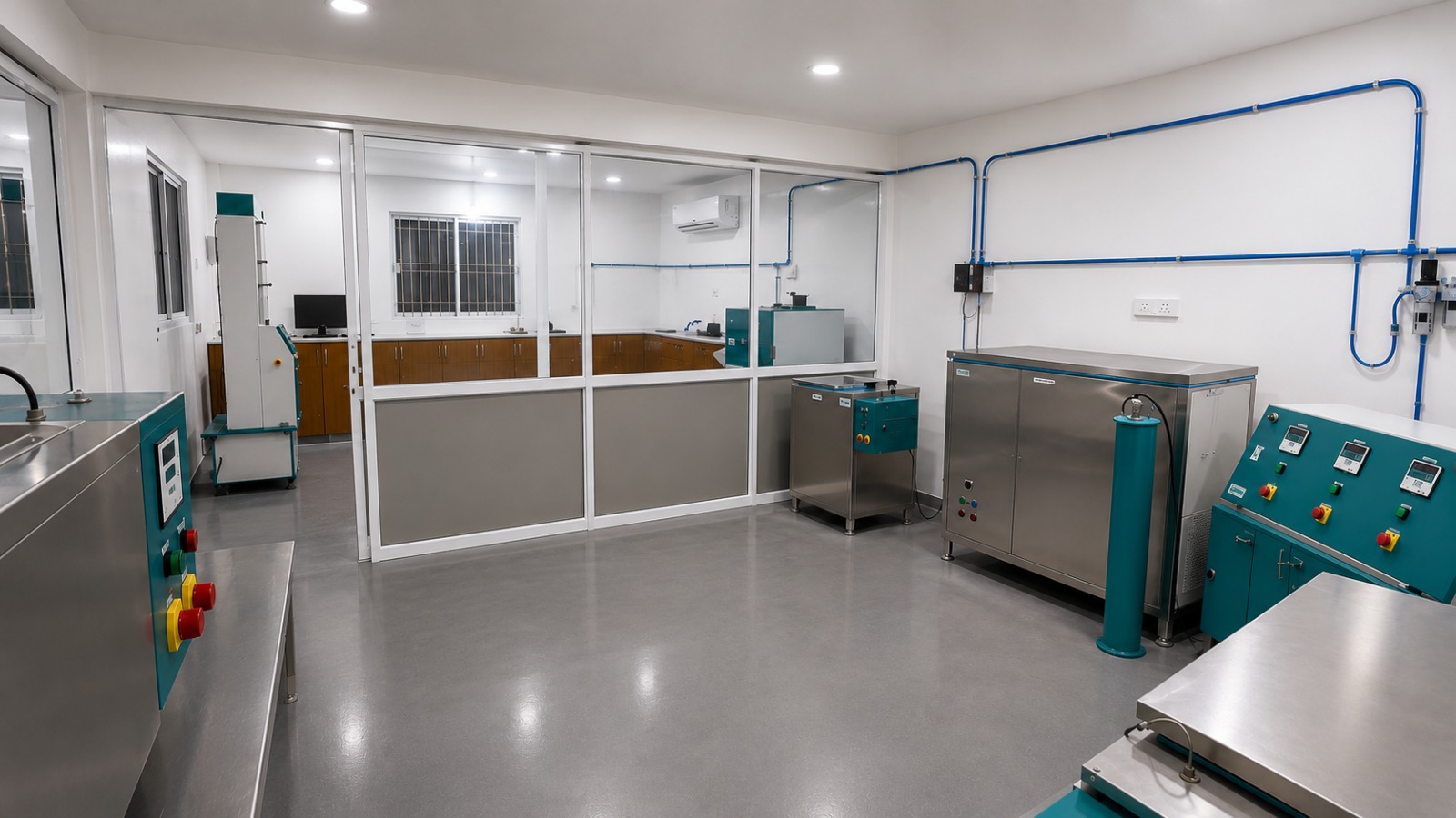 In-house testing laboratory at the WorldFlow facility